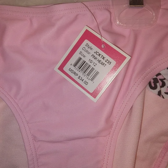 Juicy Couture Black Label Girls 2 Piece Swimsuit- Size 10/12- NWT